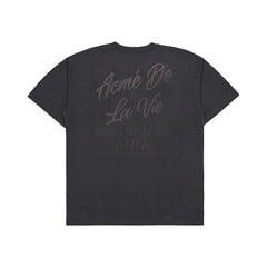 ADLV SCRIPT LOGO PRINTING SHORT SLEEVE T-SHIRT CHARCOAL