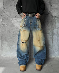ripped distressed jeans