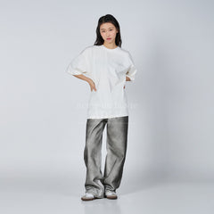 ADLV FUZZY DRAGON ARTWORK SHORT SLEEVE T-SHIRT CREAM