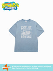 ADLV PERFECT PARTNER SPONGEBOB PIGMENT SHORT SLEEVE T-SHIRT SKY BLUE