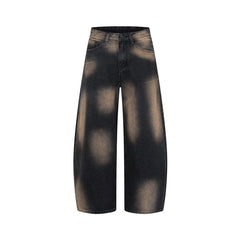 loose denim trousers