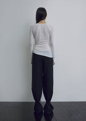BOHEMSEO SOFT DRAPING T, WHITE