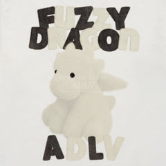 ADLV FUZZY FONT DRAGON SHORT SLEEVE T-SHIRT CREAM