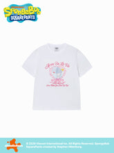 ADLV WOMAN HEART PEARL SHORT SLEEVE T-SHIRT WHITE