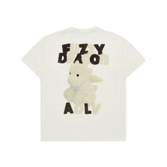 ADLV FUZZY FONT DRAGON SHORT SLEEVE T-SHIRT CREAM