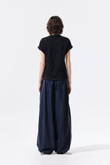 MATIN KIM LETTERING GRAFFITI CREASE TOP IN BLACK
