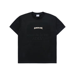 ADLV RABBIT T-SHIRT BEAR SHORT SLEEVE T-SHIRT BLACK