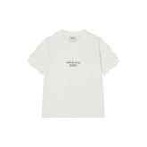 ADLV BASIC LOGO WOMAN SHORT SLEEVE T-SHIRT CREAM