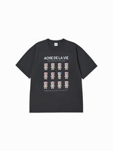 ADLV PLASTIC AC BEAR SHORT SLEEVE T-SHIRT CHARCOAL