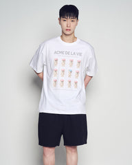 ADLV PLASTIC AC BEAR SHORT SLEEVE T-SHIRT WHITE