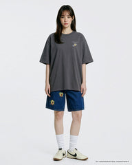 ADLV SPONGEBOB BASIC LOGO SHORT SLEEVE T-SHIRT CHARCOAL