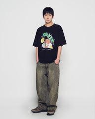 ADLV DAILY LINE FRIENDS SHORT SLEEVE T-SHIRT BLACK