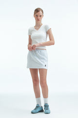 WRAP HALF SLEEVE TOP - WHITE