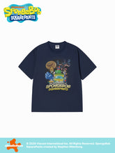 ADLV THE ADVENTURES OF SPONGEBOB SHORT SLEEVE T-SHIRT NAVY