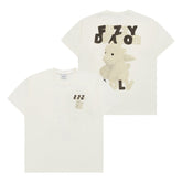 ADLV FUZZY FONT DRAGON SHORT SLEEVE T-SHIRT CREAM