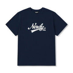 NERDY Varsity Logo Short Sleeve T-Shirt Navy