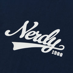 NERDY Varsity Logo Short Sleeve T-Shirt Navy
