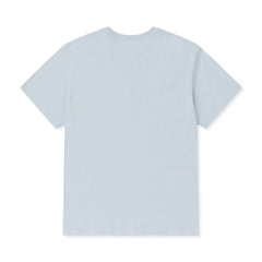 NERDY Handsome Cat Wappen Short Sleeve T-Shirt Soft Blue