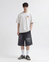 ADLV TAKE YOUR BOOST PIGMENT SHORT SLEEVE T-SHIRT LIGHT GRAY