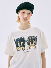 MARDI TSHIRT DRAWING CH DDANJI TWIN_CREAM