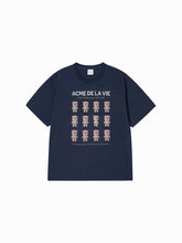 ADLV PLASTIC AC BEAR SHORT SLEEVE T-SHIRT NAVY