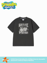 ADLV PERFECT PARTNER SPONGEBOB PIGMENT SHORT SLEEVE T-SHIRT CHARCOAL