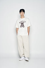 ADLV DRAWING BEAR SHORT SLEEVE T-SHIRT CREAM