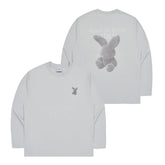 【IN STOCK】ADLV FUZZY RABBIT LONG SLEEVE T-SHIRT GREY