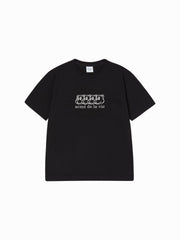 ADLV MULTI AC BEAR FACE LOGO SHORT SLEEVE T-SHIRT BLACK