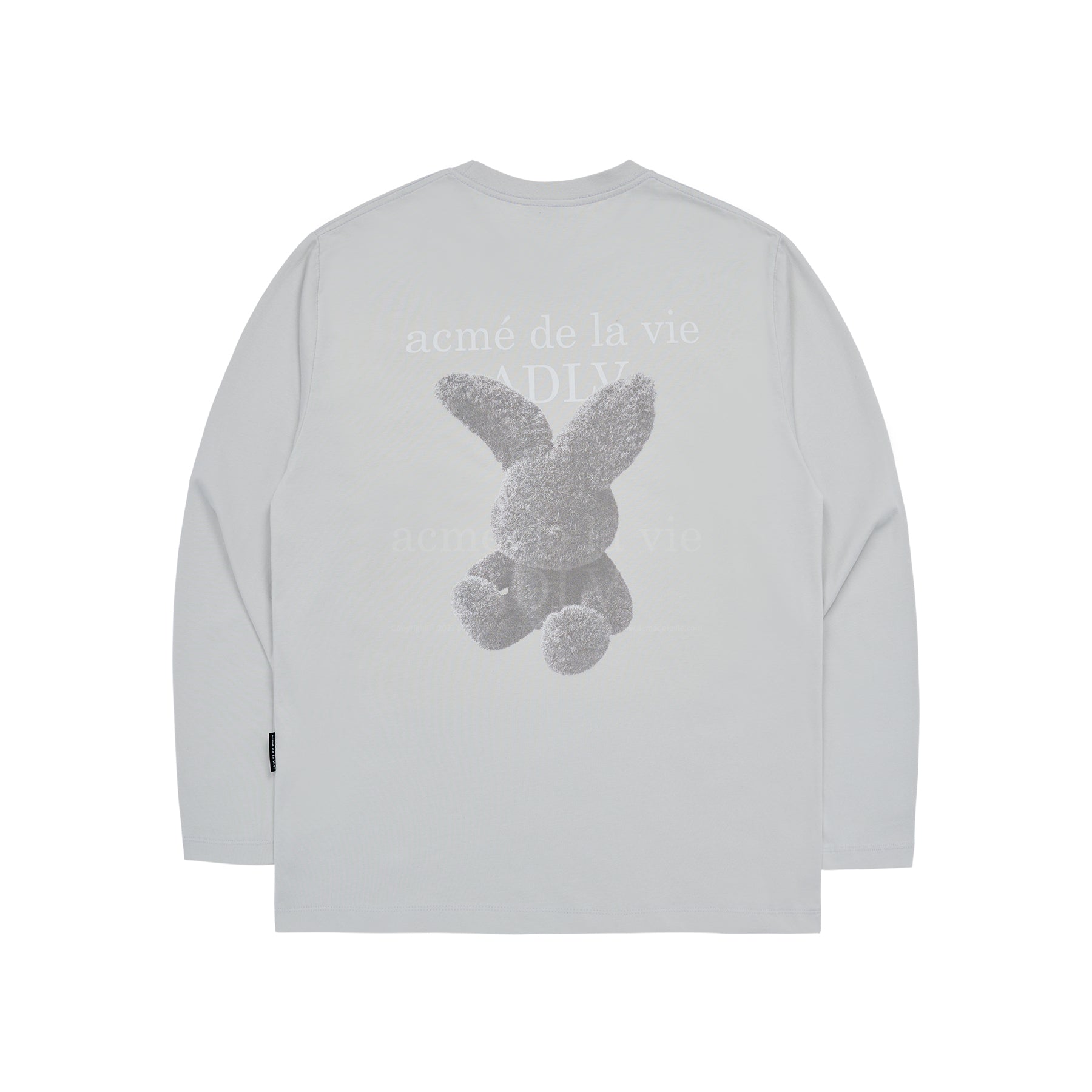 【IN STOCK】ADLV FUZZY RABBIT LONG SLEEVE T-SHIRT GREY