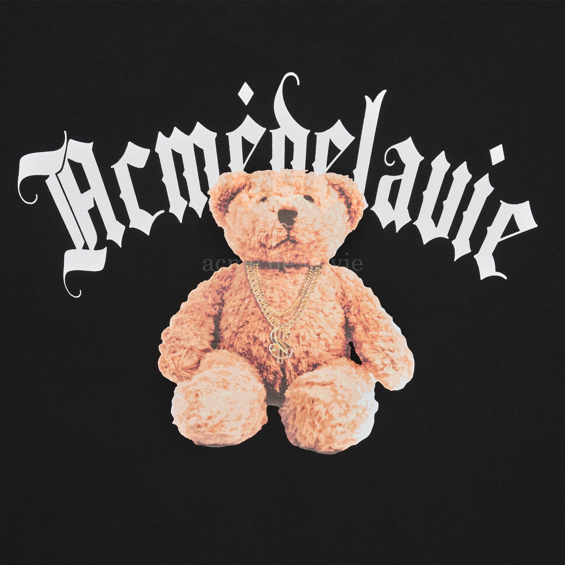 【IN STOCK】ADLV GOLD CHAIN BEAR DOLL SHORT SLEEVE T-SHIRT BLACK