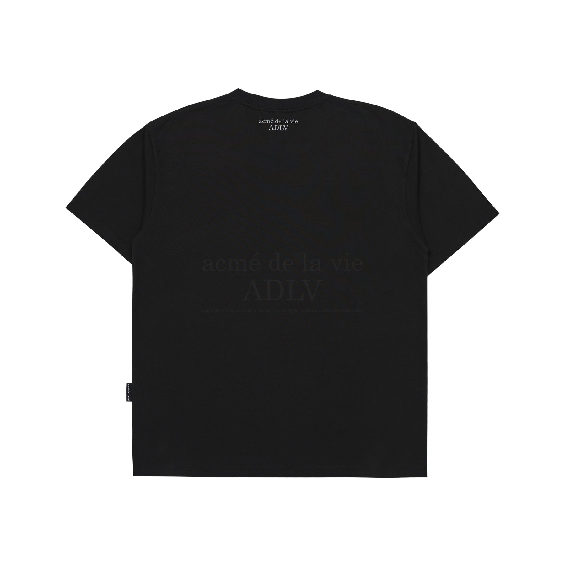 【IN STOCK】ADLV BLACK FUZZY RABBIT SHORT SLEEVE T-SHIRT BLACK