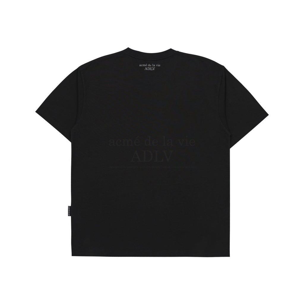 【IN STOCK】ADLV BLACK FUZZY RABBIT SHORT SLEEVE T-SHIRT BLACK