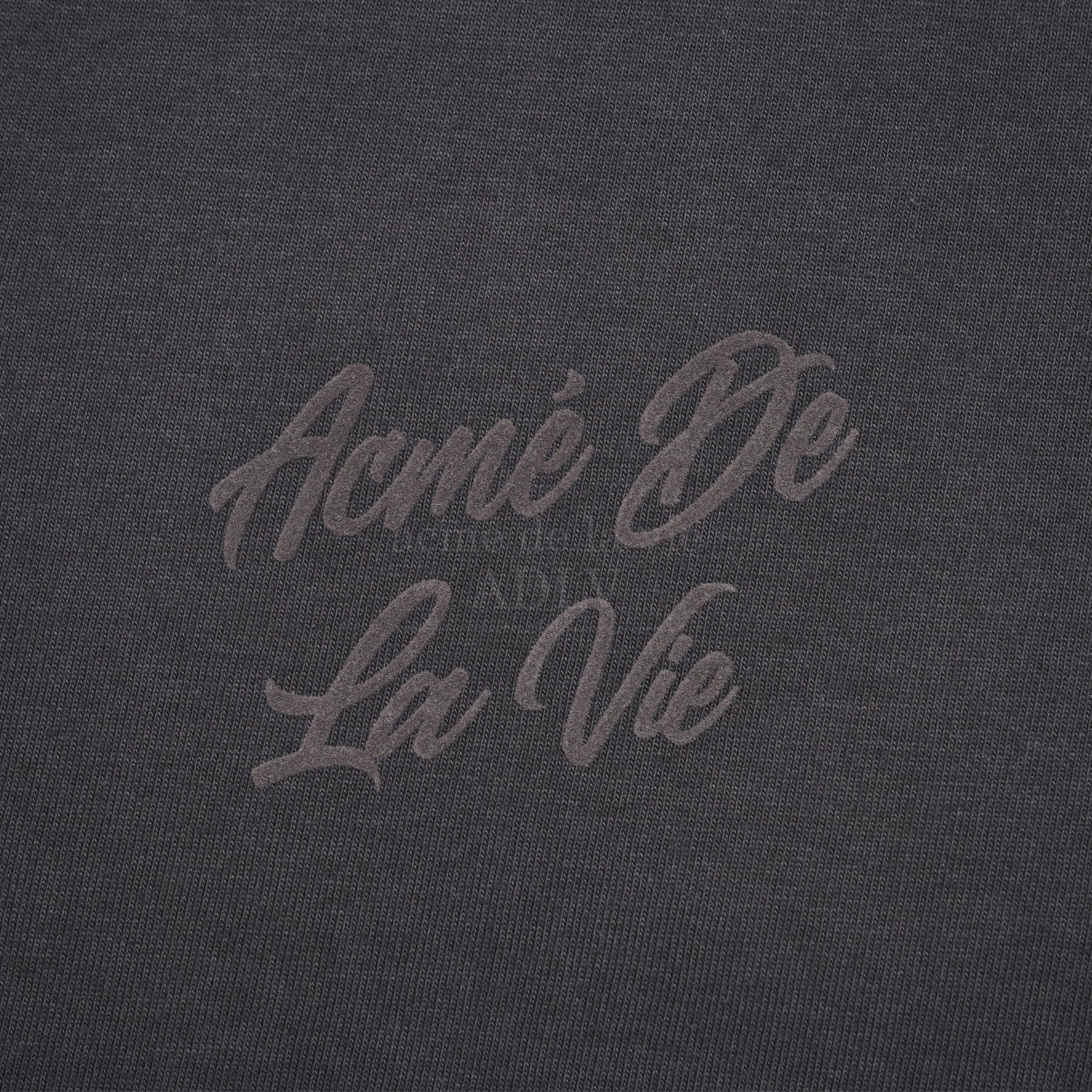 ADLV SCRIPT LOGO PRINTING SHORT SLEEVE T-SHIRT CHARCOAL