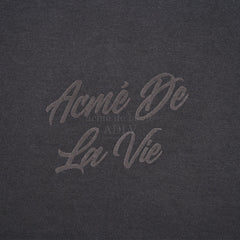 ADLV SCRIPT LOGO PRINTING SHORT SLEEVE T-SHIRT CHARCOAL