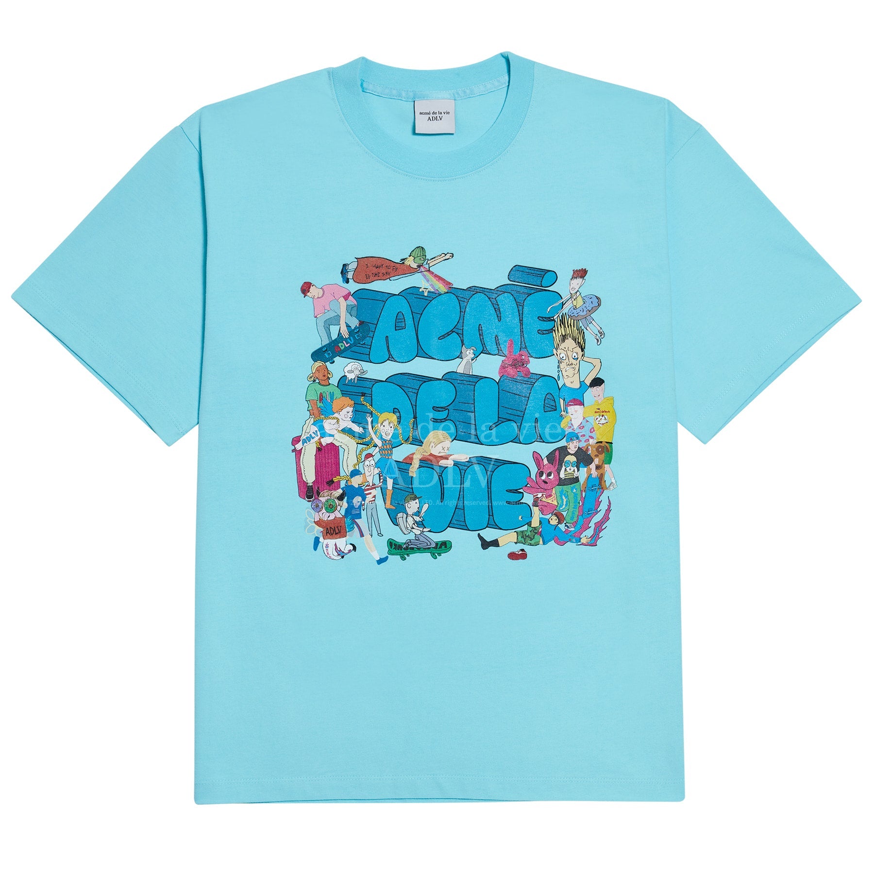 【IN STOCK】ADLV FRIENDS 2 SHORT SLEEVE T-SHIRT SKYBLUE