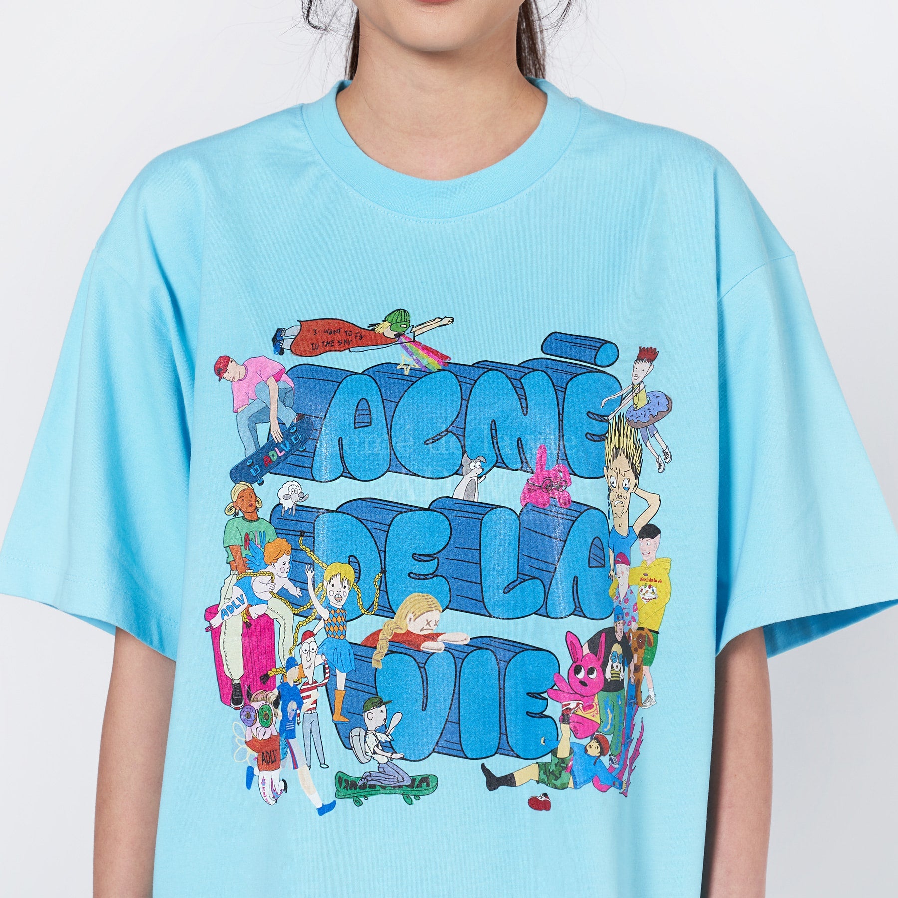 【IN STOCK】ADLV FRIENDS 2 SHORT SLEEVE T-SHIRT SKYBLUE