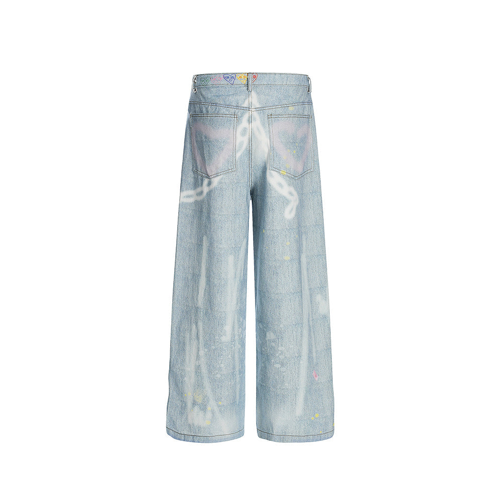 Simple washed jeans