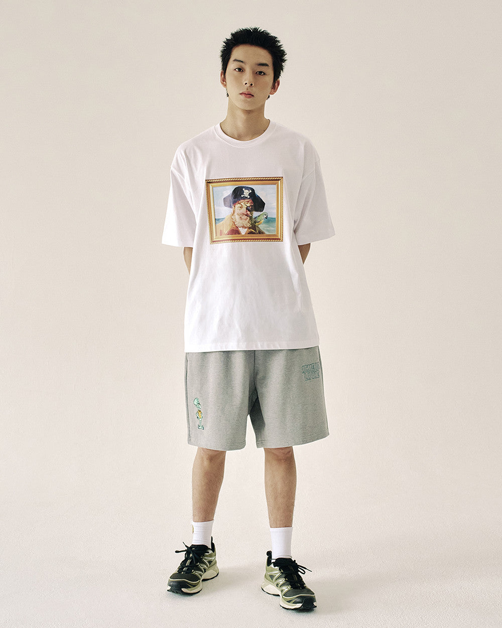 ADLV SPONGEBOB'S PIRATE SHORT SLEEVE T-SHIRT WHITE