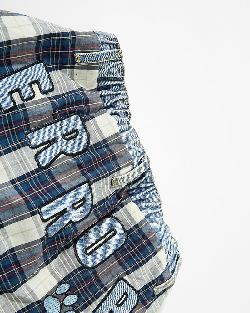 Retro patchwork puppy pants