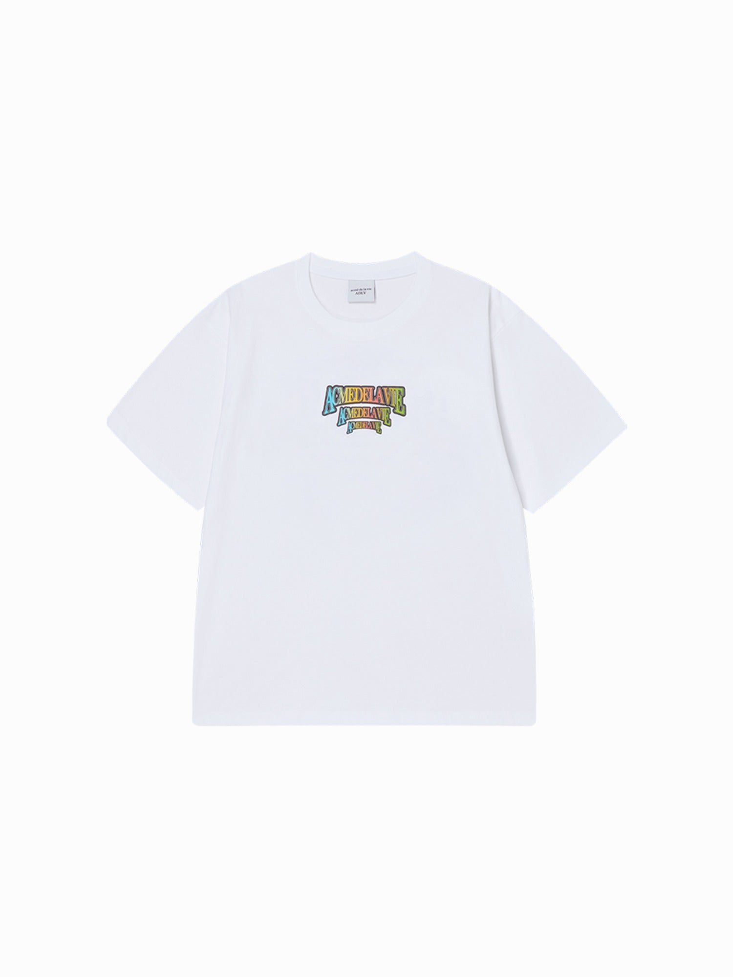 ADLV SWIRLING AC BEAR SHORT SLEEVE T-SHIRT WHITE