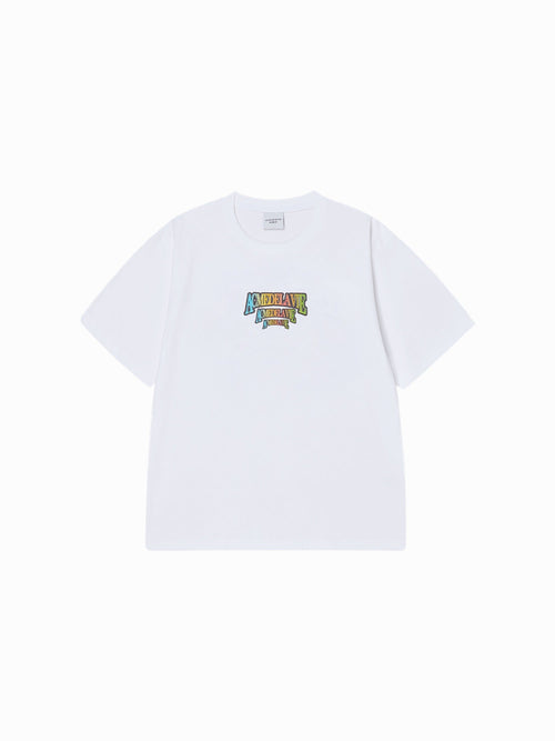 ADLV SWIRLING AC BEAR SHORT SLEEVE T-SHIRT WHITE