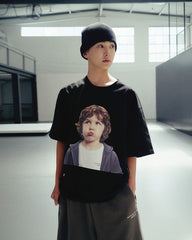 ADLV CURLY HAIR BABY SHORT SLEEVE T-SHIRT