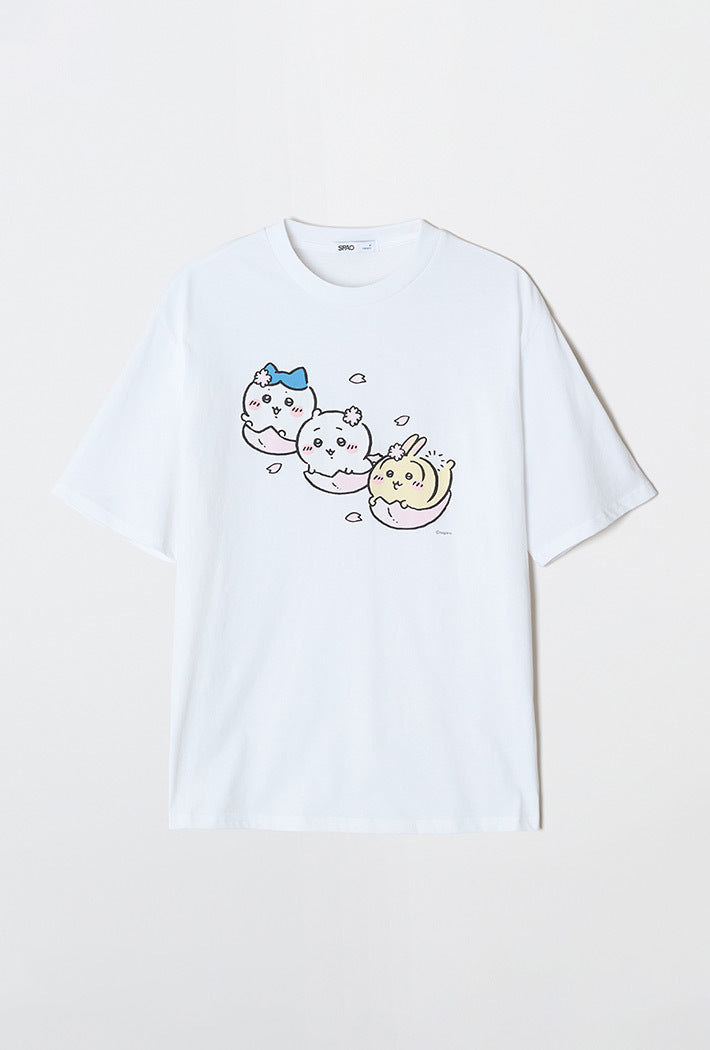 SPAO x Chiikawa Short Sleeve T-shirt Mix