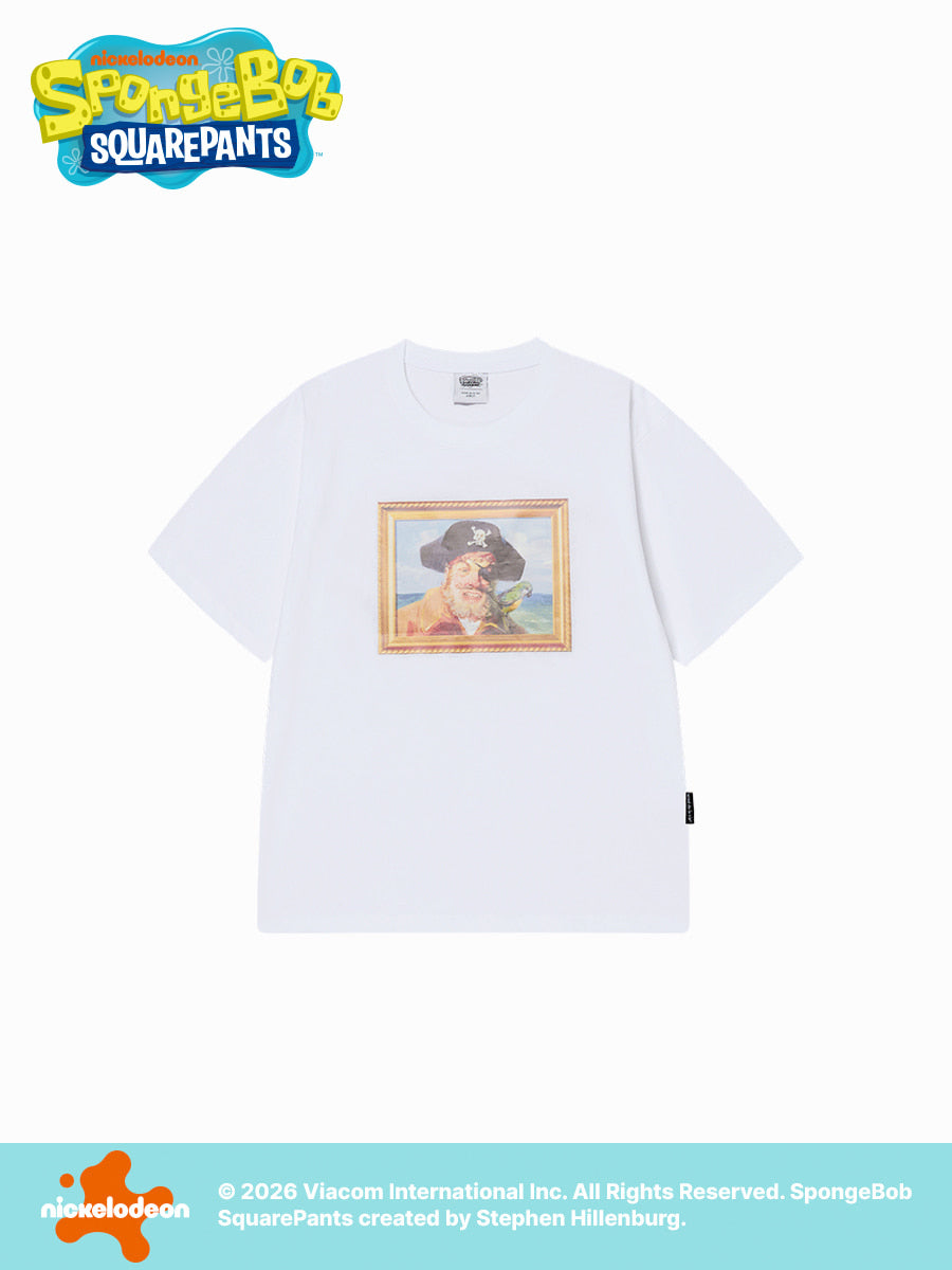 ADLV SPONGEBOB'S PIRATE SHORT SLEEVE T-SHIRT WHITE