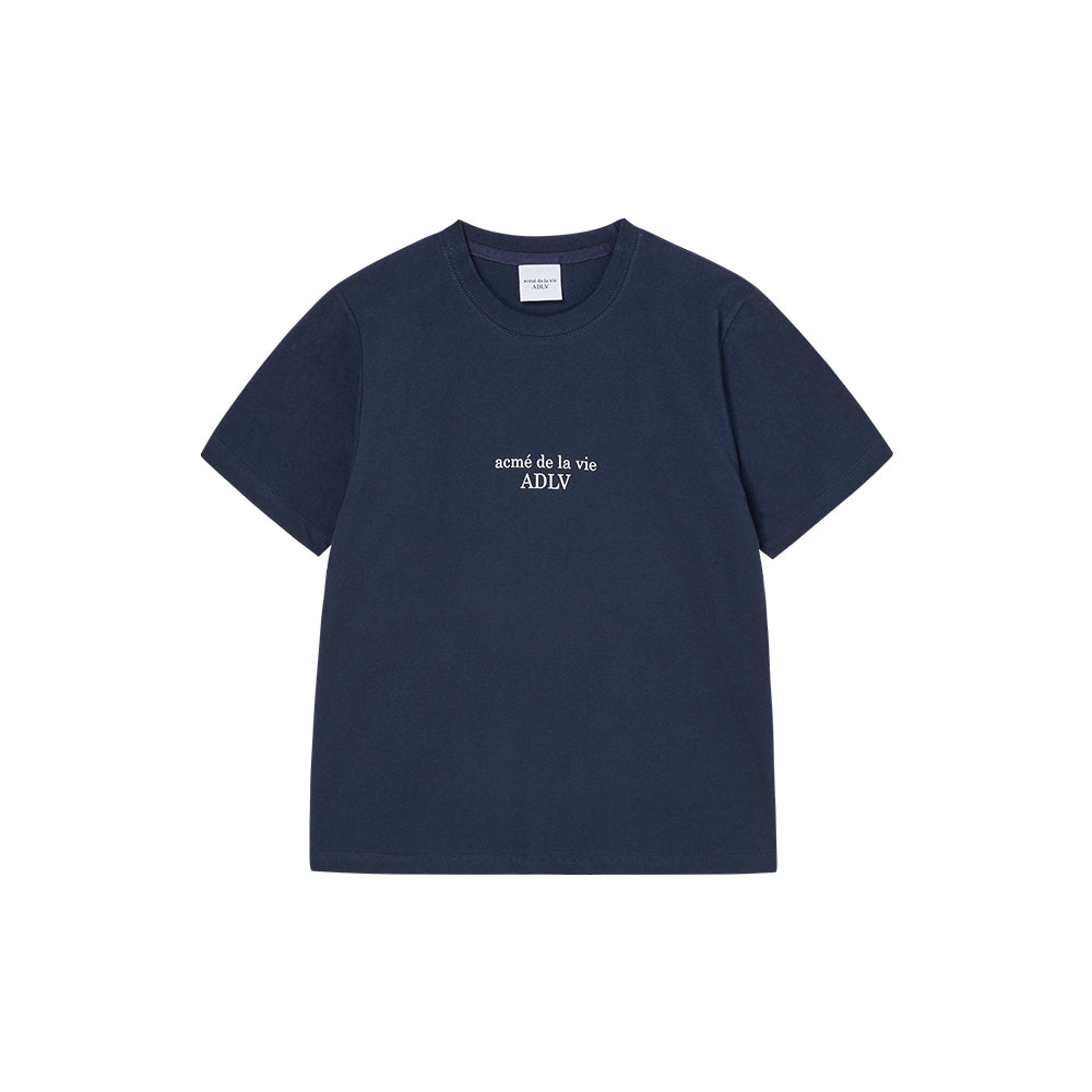 ADLV BASIC LOGO WOMAN SHORT SLEEVE T-SHIRT DARK NAVY
