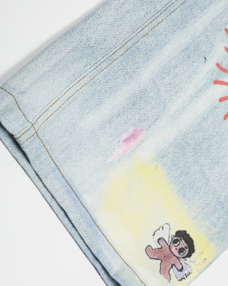 Simple washed jeans