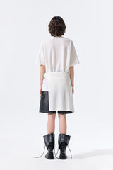 MATIN KIM PORTRAIT GRAFFITI LOGO TOP IN WHITE