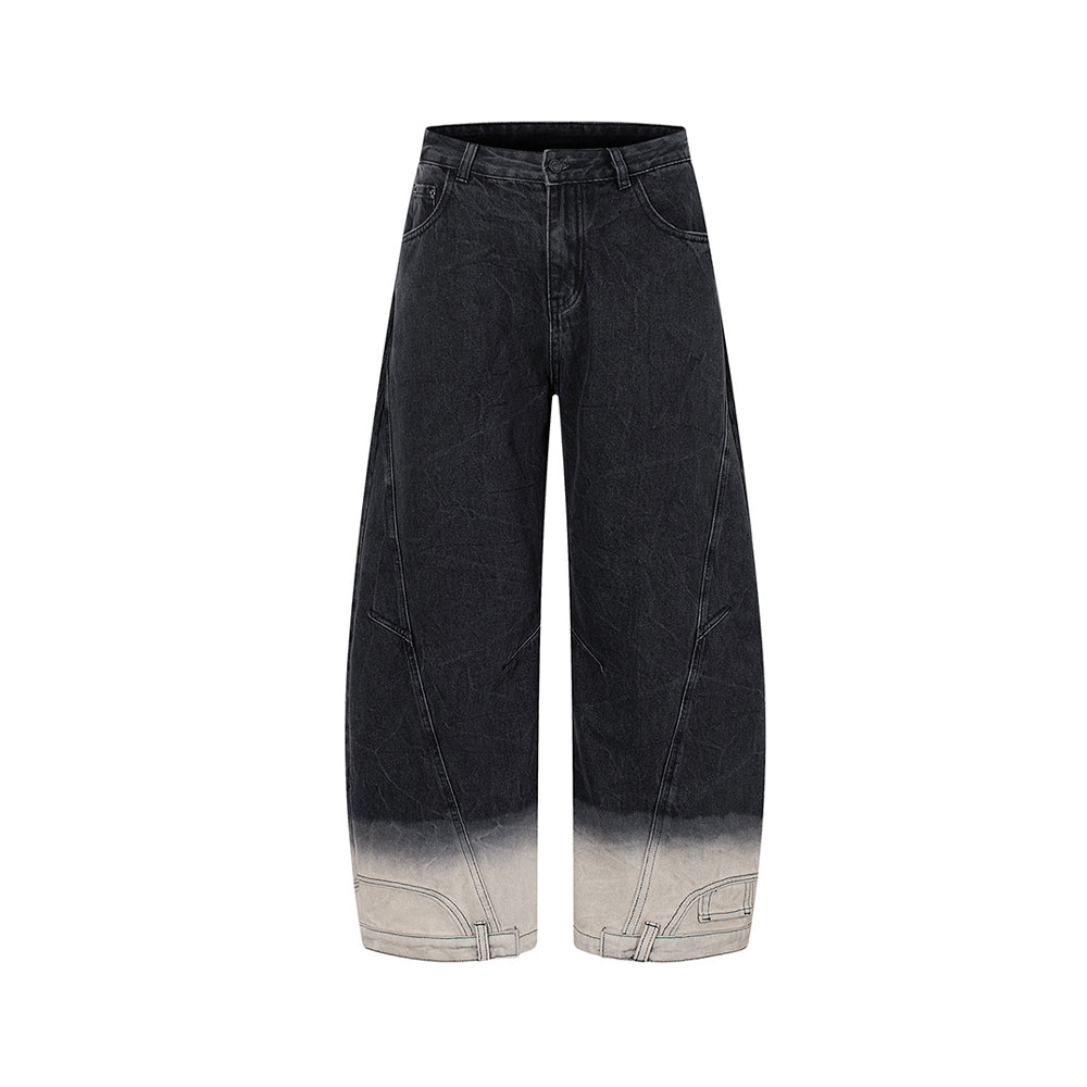 Contrast gradient jeans
