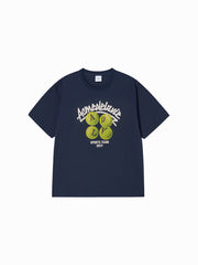 ADLV TENNIS BALL SHORT SLEEVE T-SHIRT NAVY